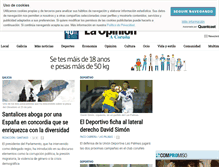 Tablet Screenshot of laopinioncoruna.es